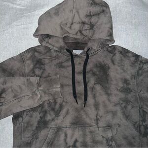 rag & bone Tie-Dye Hoodie in Brown and Black